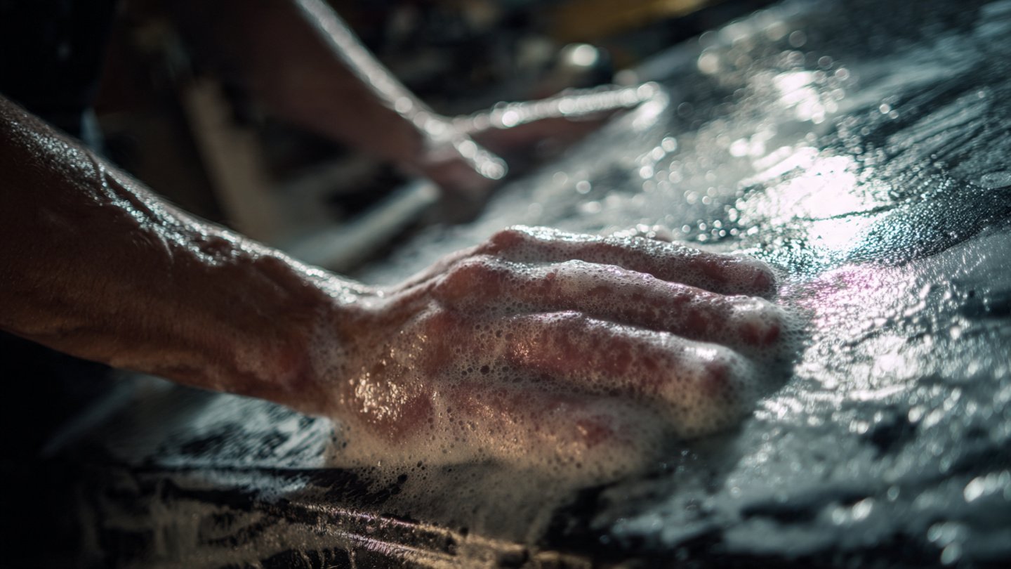 A simple pantry powder rubbed on car plastics restores a deep factory sheen that even surprises seasoned mechanics