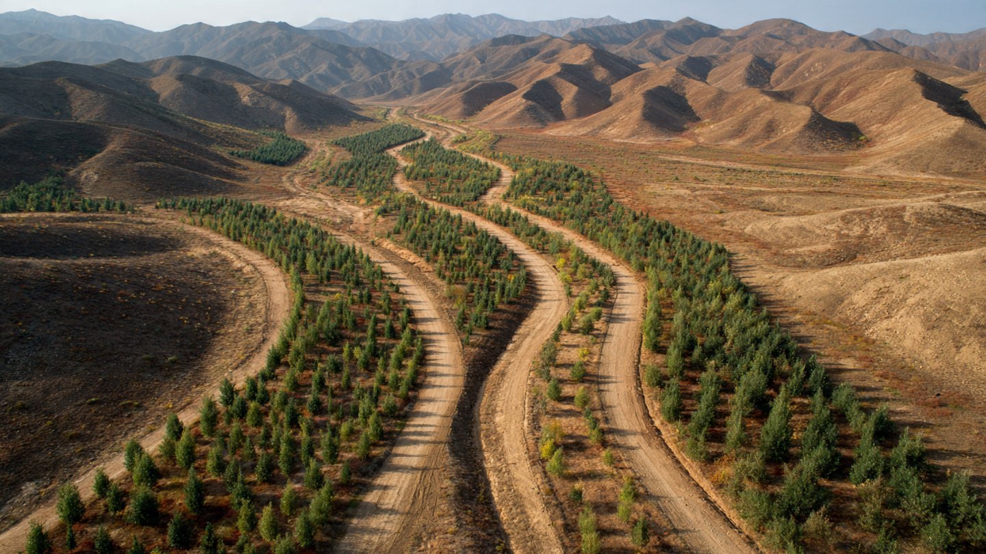 By planting over 1 billion trees since the 1990s, China has slowed desert expansion and restored degraded land
