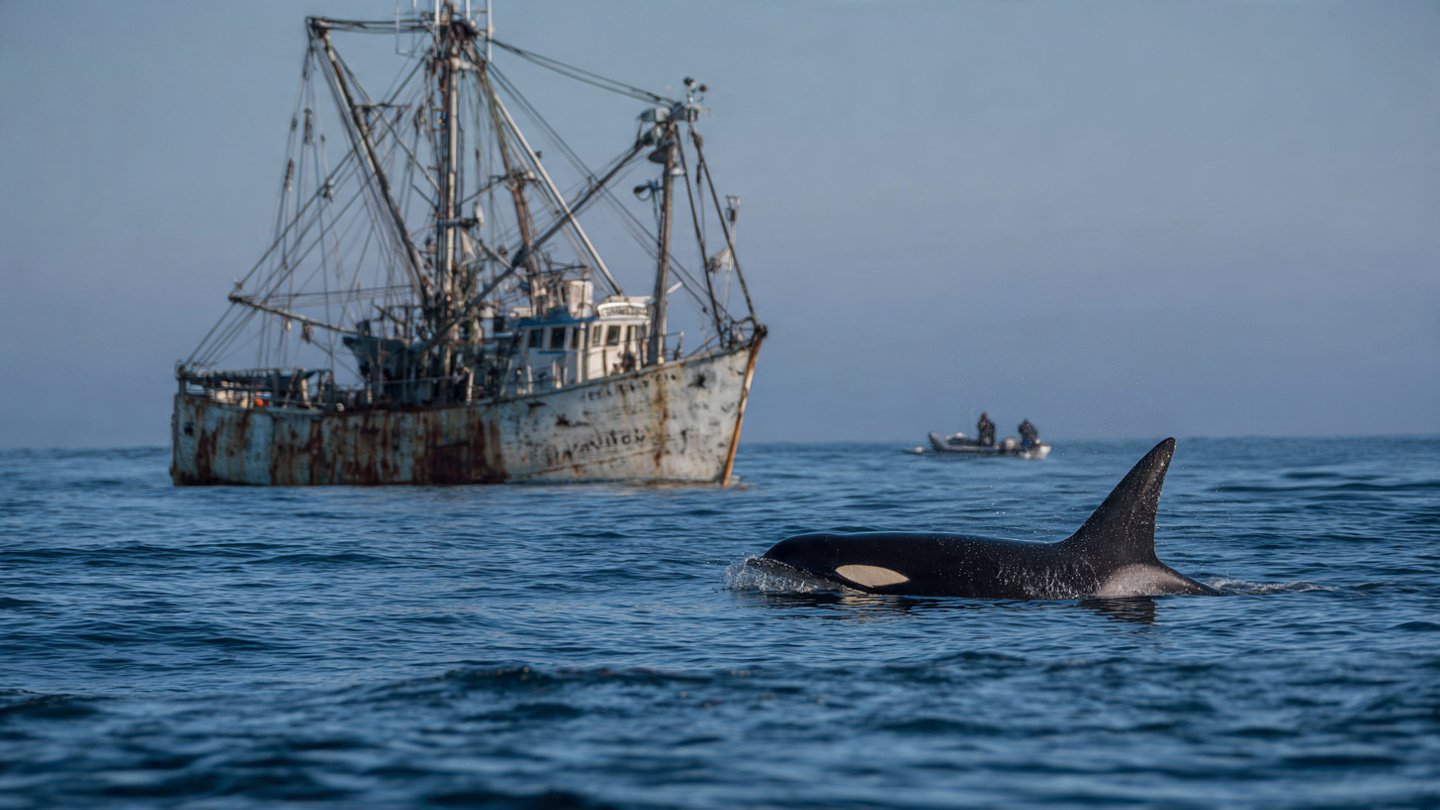 Fishermen accused of lying as orcas blamed after sharks attack their anchor rope in terrifying sea showdown