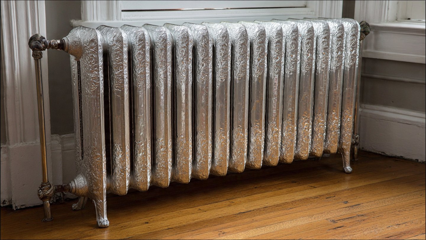 Almost nobody knows this, but placing aluminum foil behind radiators can noticeably lower heating bills
