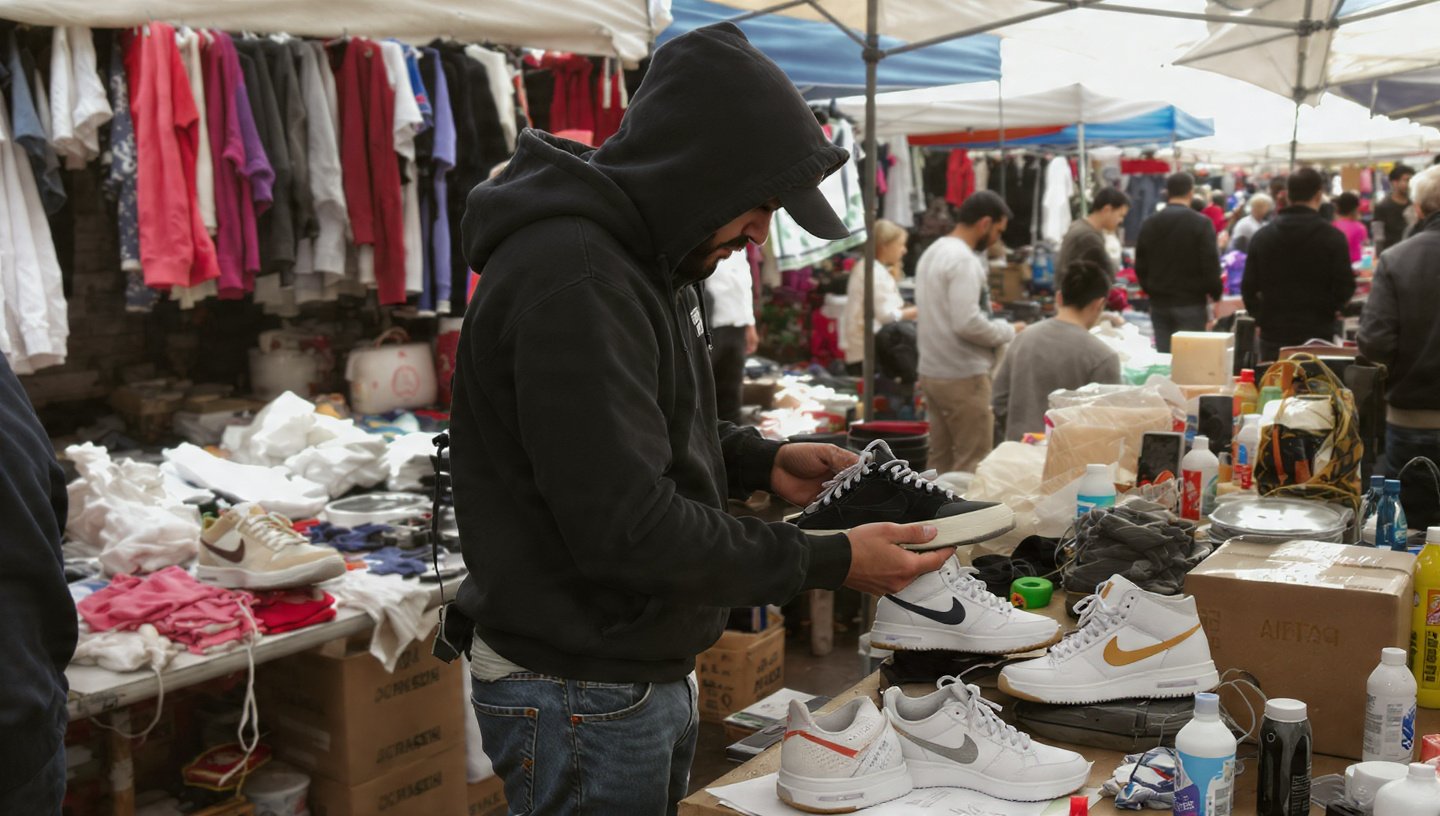 He hid an Air Tag in his sneakers before donating them to the Red Cross “and later found them being resold at a market”