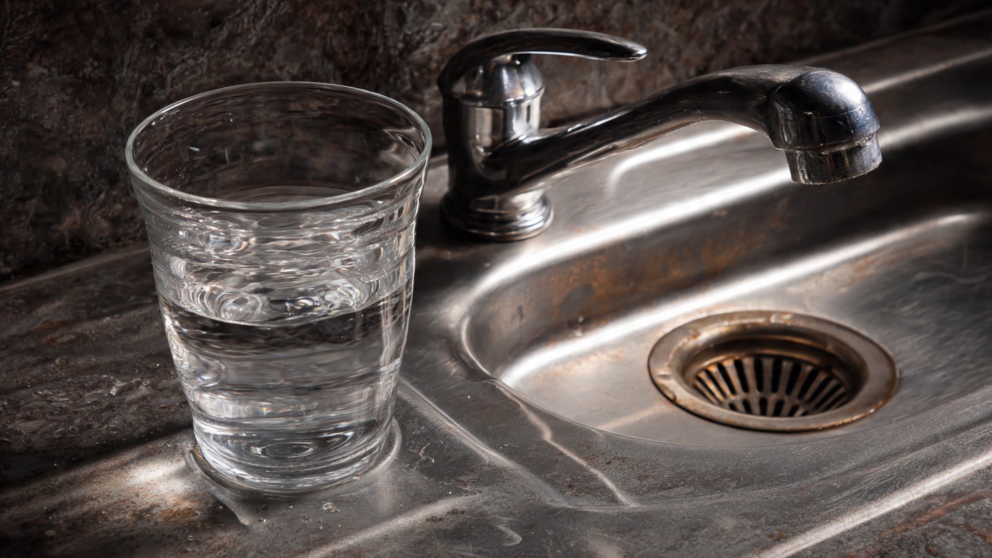 No vinegar and no baking soda: pour half a glass and the drain cleans itself