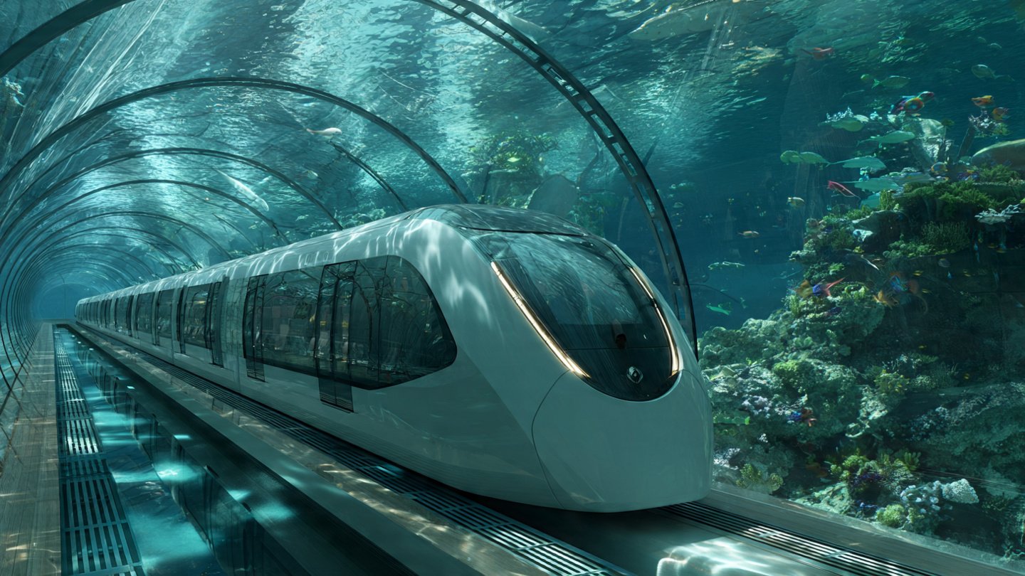 They are building the world’s longest high-speed underwater train : it will run beneath the ocean and link two continents in minutes